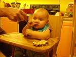 42Kayla_first_solid_food
