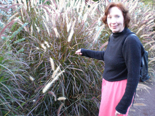 09Sue_with_plants_Duke_Gardens