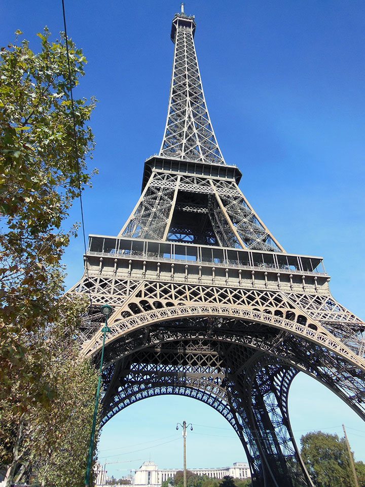 At base of Eiffel Tower Sept17